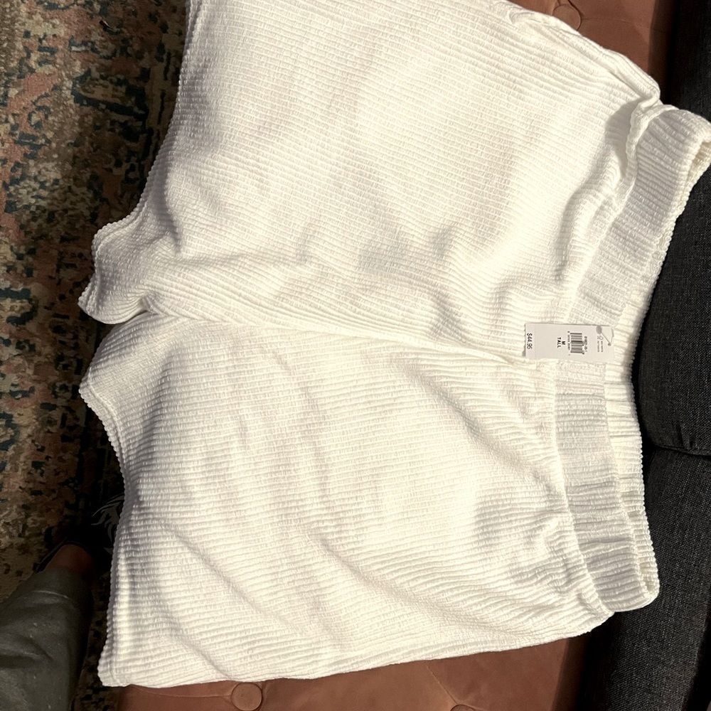 Gap Rib Easy Shorts medium tall nwt white - Picture 6 of 7
